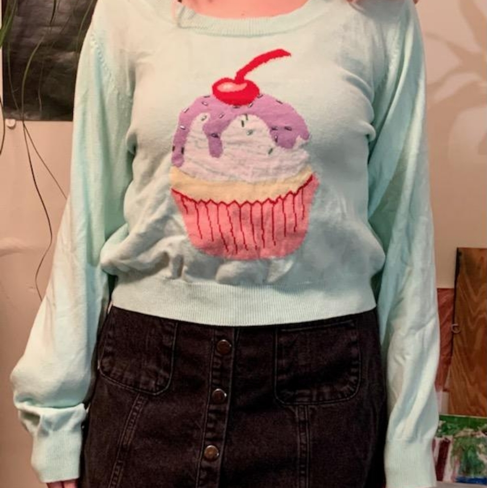 Oversized Cupcake Sweater
